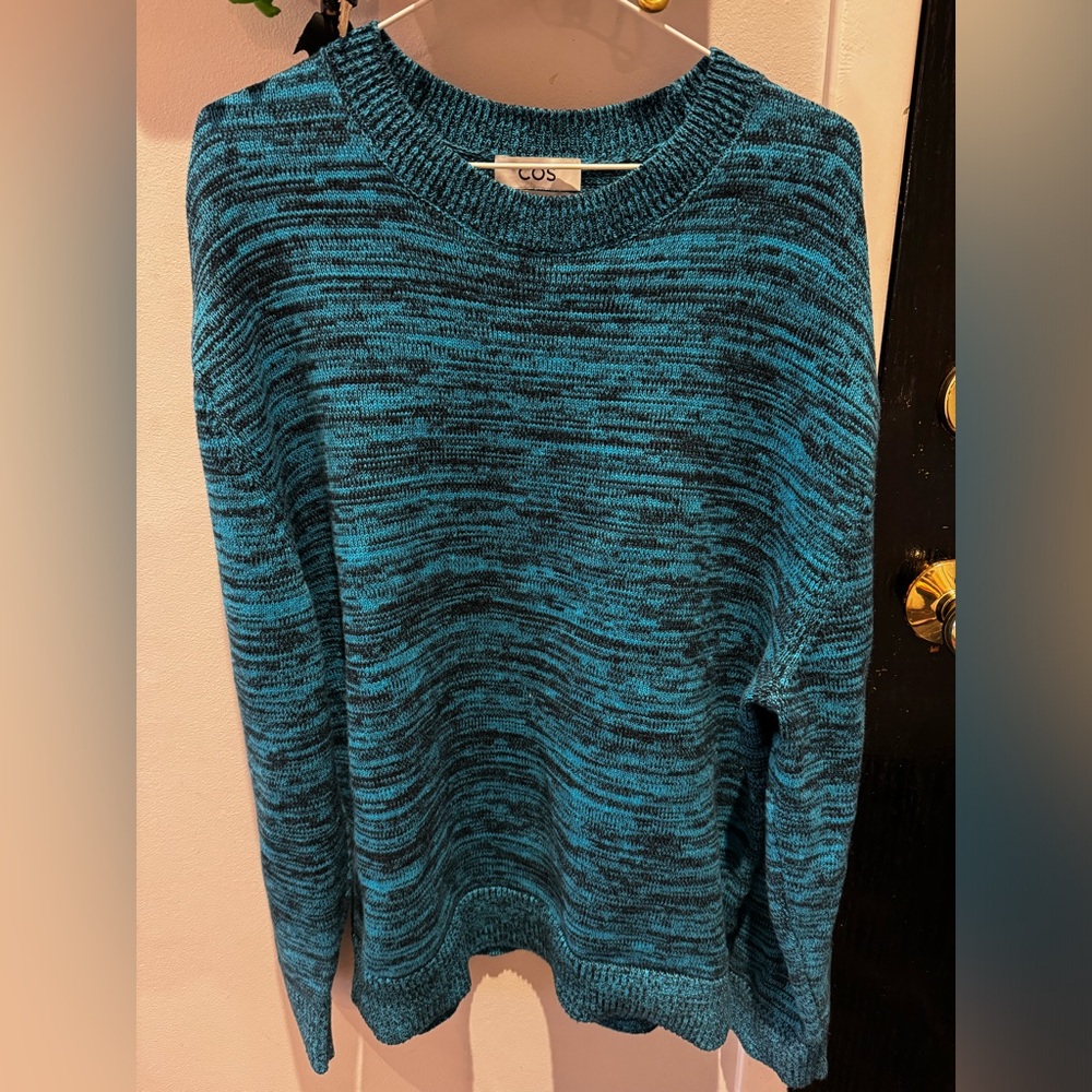 COS turquoise sweater